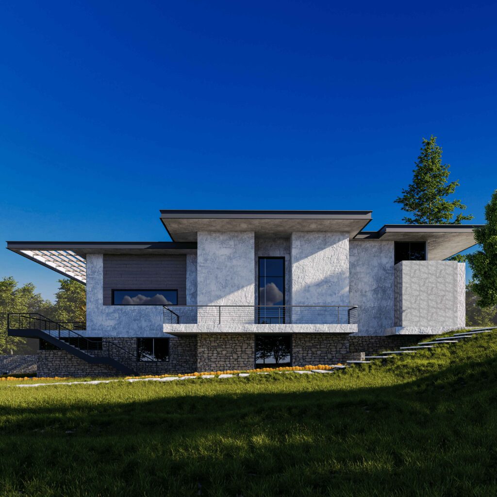 Eğimli Arazide Villa