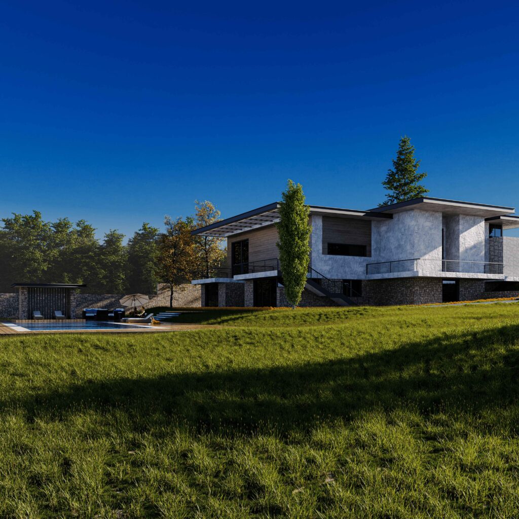 Eğimli Arazide Villa — 3
