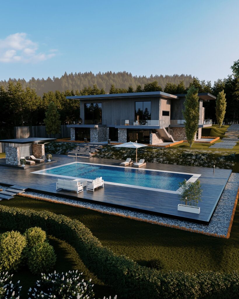Eğimli Arazide Villa — 4